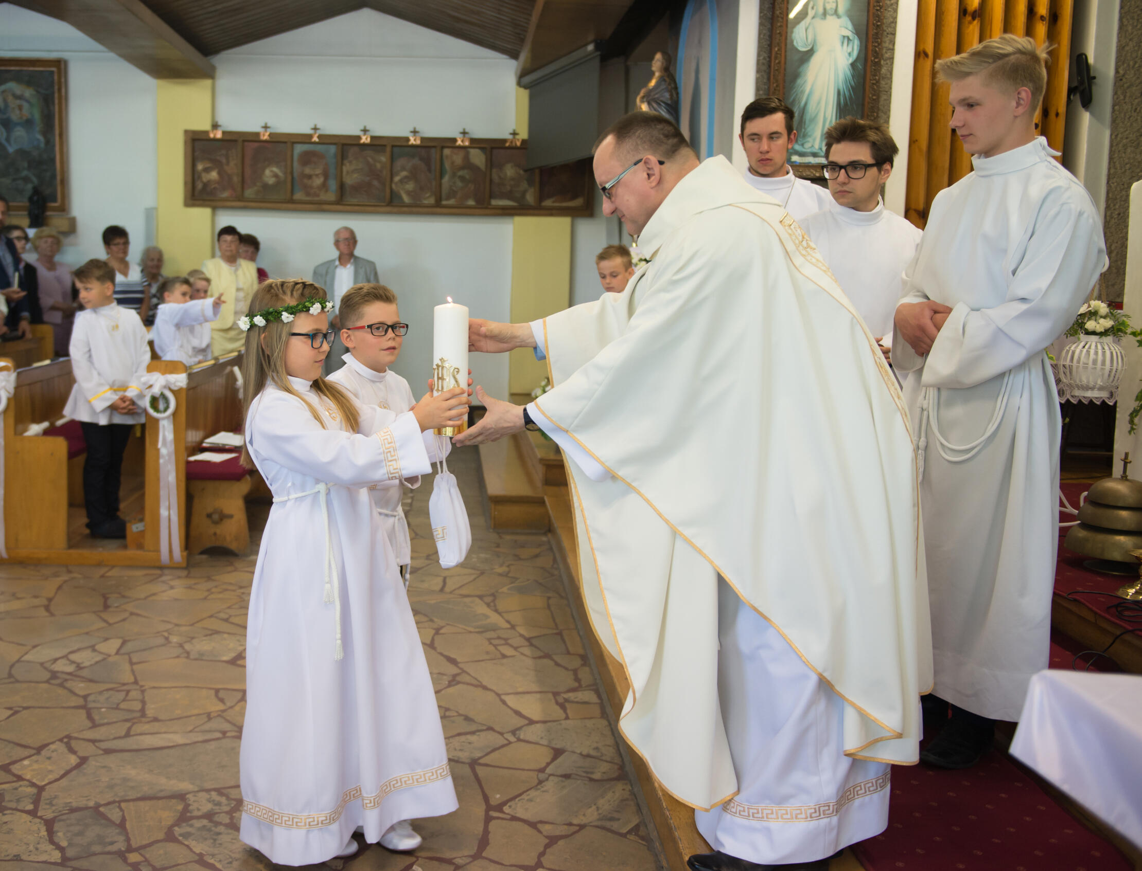 reportaż z Pierwszej Komunii - zdjęcia dzieci - London